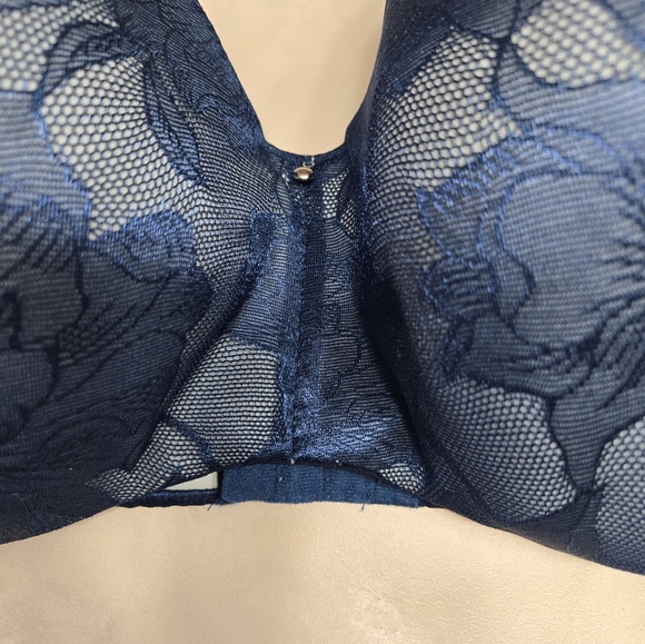 Cacique Blue Lace Padded Underwire Bra. Plus Size 42DD - Picture 6 of 9